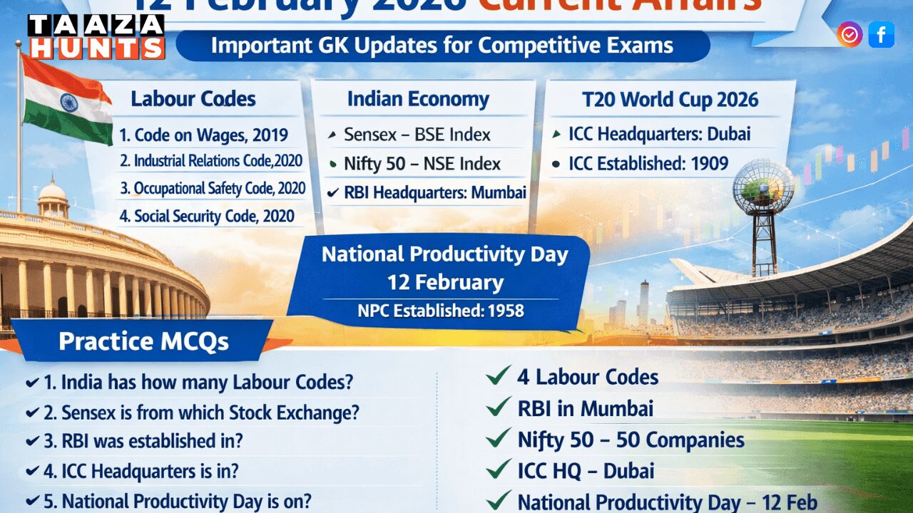 12 February 2026 Current Affairs