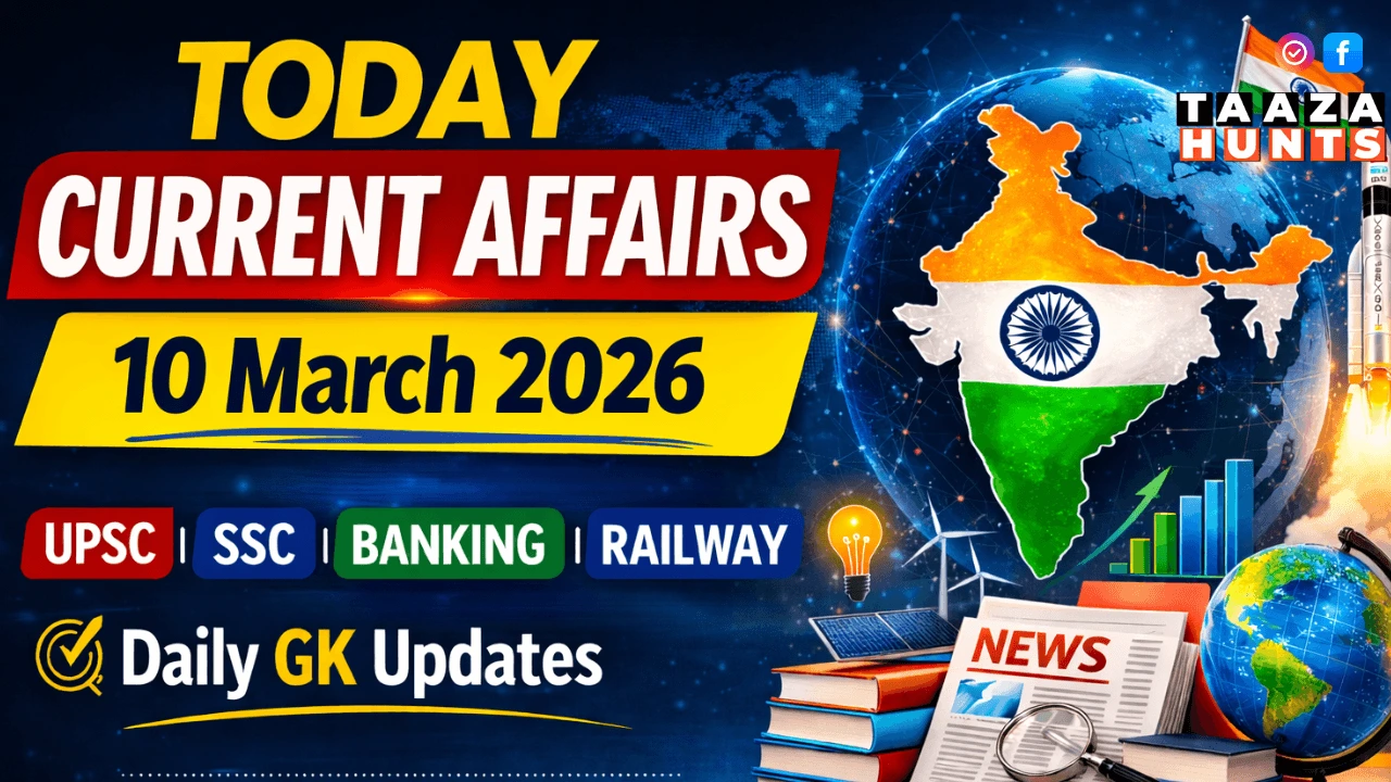 Today Current Affairs in Hindi 10 March 2026