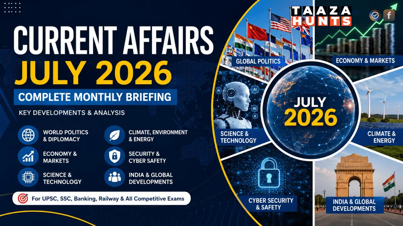 Current Affairs July 2026