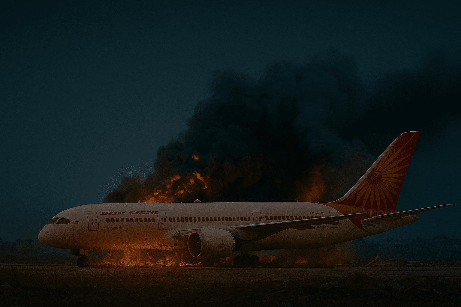 एयर इंडिया प्लेन क्रैश में 271 मौतें