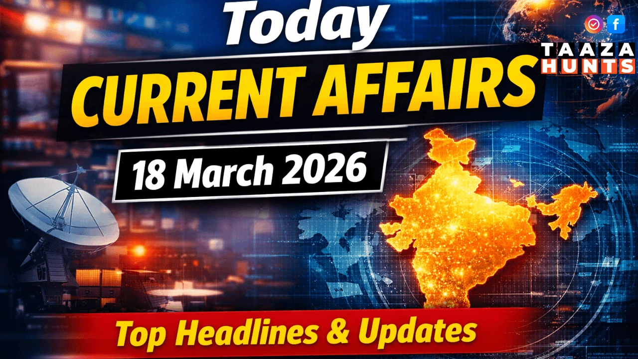 Today Current Affairs in Hindi 18 March 2026