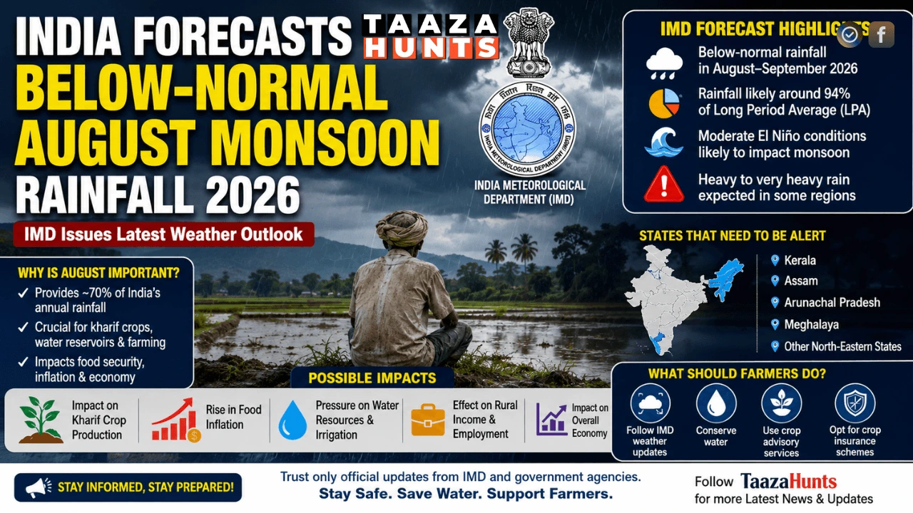 August Monsoon Rainfall 2026